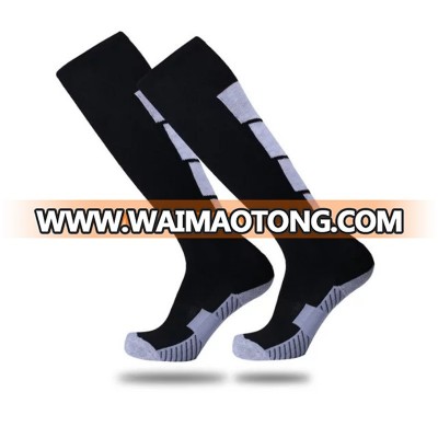 Fashion Men's Towel Anti-Slip Deodorant Cotton High Soccer Socks Breathable Cotton Knee High Sports Soccer Socks